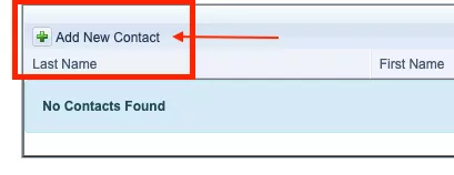 add emergency contact add emergency contact button
